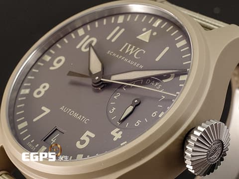 IWC 萬國 Big Pilot 大飛行員系列 IW506003 特別版 陶瓷錶 鈦合金錶扣  TOP GUN海軍空戰部隊腕錶「莫哈韋沙漠」限量250隻 2024年保單 蒐藏未使用品 自動上鍊 46mm