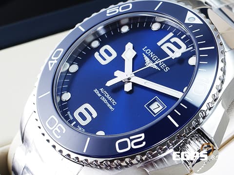 LONGINES 浪琴 Hydro Conquest 康卡斯 深海征服者 L37824966 浪鬼 藍色陶瓷錶圈 藍色面盤 藍水鬼 不鏽鋼 2024年保單  潛水錶 自動上鍊 43mm