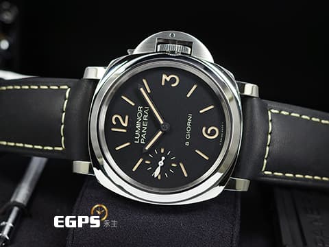 PANERAI 沛納海 Luminor Base 菸草面 三明治面盤 PAM915 PAM00915 8日鍊 2025年保單 P.5000機芯 手上鍊 44mm
