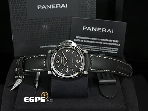 PANERAI 沛納海 Luminor Base 菸草面 三明治面盤 PAM915 PAM00915 8日鍊 2025年保單 P.5000機芯 手上鍊 44mm