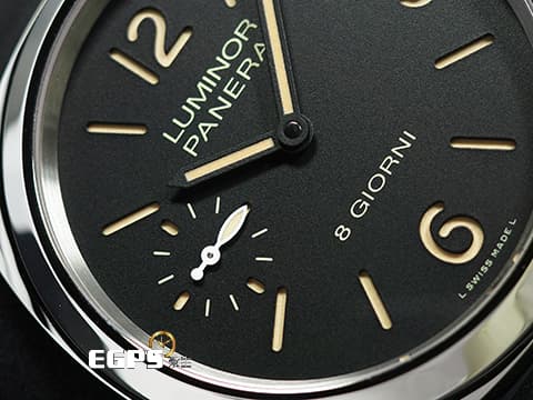 PANERAI 沛納海 Luminor Base 菸草面 三明治面盤 PAM915 PAM00915 8日鍊 2025年保單 P.5000機芯 手上鍊 44mm