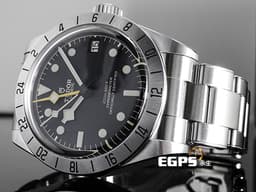 TUDOR 帝舵 Black Bay Pro 碧灣 79470-0001 黑色面盤 冒險家 GMT <font color="#FFD700">黃色兩地時間指針</font> 不鏽鋼 復古 雪花針  鍊帶款 <font color="#FF0000"> 2025年保卡 </font> 自動上鍊 39mm