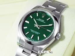 ROLEX 勞力士 Oyster Perpetual 31 經典 蠔式恆動型 277200 不鏽鋼材質 <font color=#009100>時下流行 勞力士標誌性綠色面盤</font> <font color=#FF0000>2024年保單</font> 自動上鍊 31mm