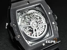 Hublot 宇舶 Spirit Of Big Bang Black Magic 42 大爆炸 靈魂系列 642.CI.0170.RX <font color="#ff00ff">黑色魔力 黑陶瓷 鈦金屬 </font> 計時碼表 酒桶型 鏤空面盤 <font color="#ff0000">2025年電子保單 僅試戴極新品</font> 自動上鍊 42mm