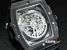 Hublot 宇舶 Spirit Of Big Bang Black Magic 42 大爆炸 靈魂系列 642.CI.0170.RX <font color=#4F4F4F>黑色魔力 黑陶瓷</font> 鈦金屬 計時碼表 酒桶型 鏤空面盤 <font color=#ff0000>2024年電子保單</font> 自動上鍊 42mm