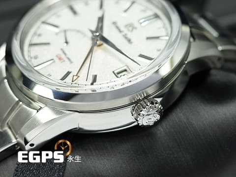 GRAND SEIKO 特級精工 GS 精工 Elegance Collection 節氣系列 SBGE269 Spring Drive GMT 兩地時區 錶盤設計源自 二十四節氣「冬至」，以深厚的積雪為背景，並用GMT指針來表現大雪停歇時寧靜和寒冷中柔和閃耀的「雪晴」夕陽光芒 不鏽鋼 2024年保單 自動上鍊 40mm