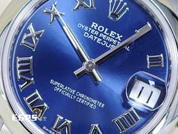 ROLEX 勞力士 Datejust 31 蠔式日誌型 278240 <font color="#0080FF">亮藍色面盤 羅馬數字時標</font> DJ31 不鏽鋼 <font color="#FF0000">2024年卡 蠔式（Oyster）三節錶帶</font> 自動上鍊 31mm