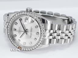 ROLEX 勞力士 Datejust 178384-63160 不鏽鋼材質&nbsp;<font color="#05f0f0">原廠鑲鑽錶圈 原廠鑽石時標 銀灰色面盤</font> 自動上鍊 亂碼字頭 31mm