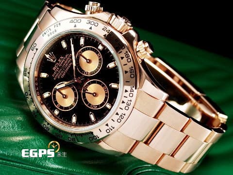 ROLEX 勞力士 Cosmograph Daytona 宇宙計時型 迪通拿 116505 計時碼表 永恆玫瑰金 2021年新式綠卡 賽車錶 歡迎各路錶友以 PP、AP、RM、勞力士 來店交換，本店將以最高價評估～ 自動上鏈 40mm