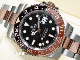 ROLEX 勞力士 GMT-Master II 格林威治型 126711CHNR 兩地時區 <font color=#BB3D00>棕黑雙色 陶瓷錶圈 沙士圈</font> 126711 CHNR 永恆玫瑰金 半金款 <font color=#FF0000>2022年保卡</font> 自動上鏈 40mm