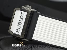 HUBLOT 宇舶 BIG BANG UNICO 大爆炸 飛返 計時碼表 421.HX.1170.RX <font color="#FFFFFF">白陶瓷</font> 三日鍊 <font color="#FF0000">鏤空面盤 2021年保卡</font> 自動上鍊 44mm