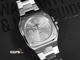 Bell &amp; Ross 柏萊士 Urban系列 BR-05 Grey Steel&nbsp;<font color="#aaaaaa">灰色太陽紋面盤</font>&nbsp;中型 BR05A-S-GR-ST/SST 不鏽鋼 大三針&nbsp;<font color="#FF0000">2025年保單</font>&nbsp;自動上鍊 36mm