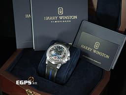 Harry Winston 海瑞溫斯頓 HW錶 Project Z14系列 OCEARS42ZZ001 偏心鏤空面盤&nbsp;<font color="#387dd6">30秒逆跳秒針</font>&nbsp; Zalium 鋯合金材質&nbsp;<font color="#ff0000">限量300只</font>&nbsp;<font color="#FF0000">2020年台灣公司貨 </font>自動上鍊 42.2mm