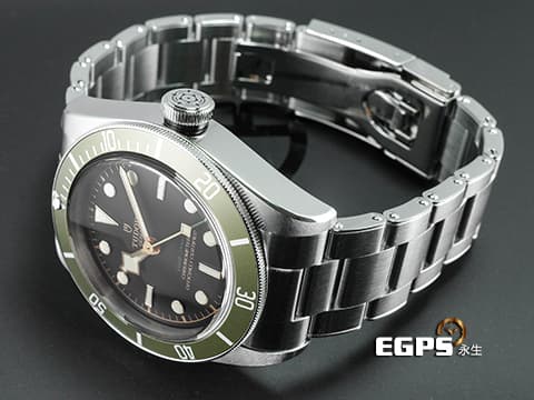 TUDOR 帝舵 Heritage Black Bay Green Manufacture 79230G 綠水鬼 復古 2023年保卡 潛水錶 英國倫敦Harrods百貨特別限定版 自動腕錶 41mm