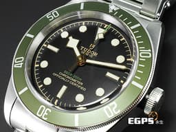 TUDOR 帝舵 Heritage Black Bay Green Manufacture 79230G 綠水鬼 復古 <font color="#FF0000">2023年保卡</font> 潛水錶 <font color="#5B5B00">英國倫敦Harrods百貨特別限定版</font> 自動腕錶 41mm