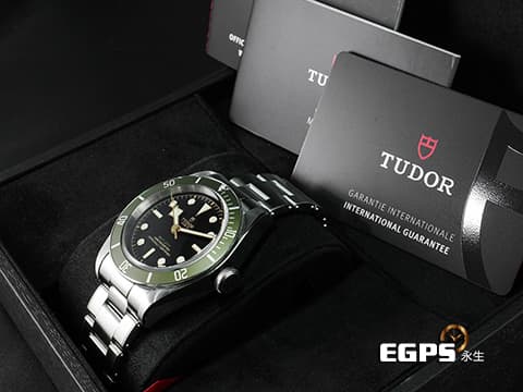 TUDOR 帝舵 Heritage Black Bay Green Manufacture 79230G 綠水鬼 復古 2023年保卡 潛水錶 英國倫敦Harrods百貨特別限定版 自動腕錶 41mm