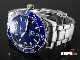 Montblanc 萬寶龍 1858系列 Iced Sea 129369<font color="#33CCFF">夜光6/9/12數字時標 酷炫冰山底蓋 實用的超值藍水鬼~~~</font> <font color="#4169e1">藍色冰河紋圖案錶盤 陶瓷錶圈</font> 不鏽鋼 <font color="#FF0000">最新快拆式錶帶 2025保單</font> 自動上鍊 41mm
