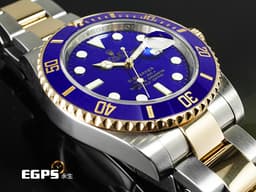 ROLEX 勞力士 Submariner 潛航者 116613LB </font> <font color=#4169e1>藍水鬼</font> 18K黃金 半金款 陶瓷錶框 116613 LB <font color=#FF0000>絕版經典烤漆面盤</font> 潛水錶 自動上鍊 40mm