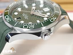 OMEGA 歐米茄 Seamaster 海馬系列 21032422010001 <font color="#008800">綠海馬 綠色面盤、綠色陶瓷錶圈</font> 同軸擒縱 <font color="#FF0000">2025年保單</font> 排氦氣閥 潛水錶 自動上鍊 42mm
