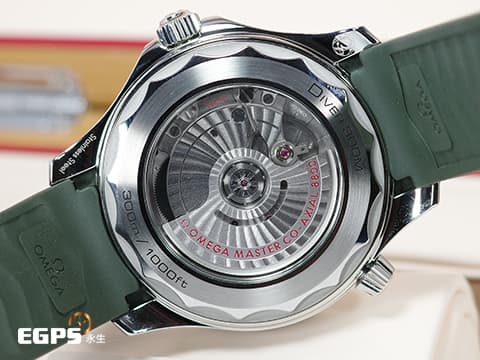 OMEGA 歐米茄 Seamaster 海馬系列 21032422010001 綠海馬 綠色面盤、綠色陶瓷錶圈 同軸擒縱 2025年保單 排氦氣閥 潛水錶 自動上鍊 42mm
