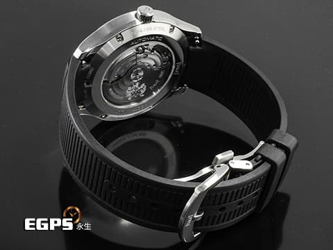 PIAGET 伯爵 Polo Date系列 G0A47014 不鏽鋼材質 黑色條紋面盤 鏤空字母「P」紅色尖端秒針&nbsp;2025年保卡&nbsp;自動上鍊 42mm