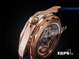 OMEGA 歐米茄 Seamaster 海馬系列 21062422003001 18K玫瑰金材質 <font color=#2828FF>藍色陶瓷波浪紋面盤、藍色陶瓷錶圈、藍色橡膠錶帶 </font> <font color=#FF0000> 2022年保單 </font> 同軸擒縱 排氦氣閥 潛水錶 自動上鍊 42mm
