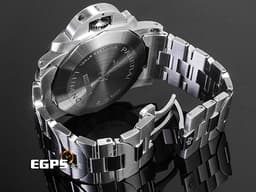 PANERAI 沛納海 Luminor Marina Specchio Blu PAM1316 三日鍊 小秒針 <font color="#0066FF">藍色太陽放射紋三明治面盤</font> PAM01316 不鏽鋼材質 鍊帶款 <font color="#FF0000">2024年保卡</font>&nbsp;自動上鍊 44mm