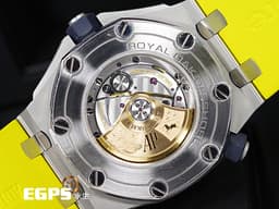 Audemars Piguet 愛彼 AP錶 Royal Oak Offshore Diver 15710 ST 皇家橡樹 離岸型 潛水錶 15710ST.OO.A051CA.01 <font color=#ffff00> 絕版終極陽光黃配色【LEMON大檸檬】 </font>  <font color=#FF0000>專賣店限定款 2017年保單 新式保卡 原廠藍色、黃色橡膠錶帶 全球限量200顆 </font> 42mm