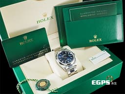ROLEX 勞力士 Datejust 36 蠔式日誌型 126200 <font color="#4169e1">藍色蜂巢坑紋面盤 </font> DJ36 不鏽鋼<font color="#FF0000">&nbsp;2021年新式綠卡 蠔式（Oyster）三節錶帶</font> 自動上鍊 36mm