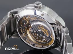 GLASHUTTE ORIGINAL 格拉蘇蒂 Pano MaticLunar 1-90-02-42-32-71 不鏽鋼材質 偏心月相 德式經典大日期窗 <font color="#FF0000"> 2022保單 商務菁英 低調穩重的選擇 </font> 透明錶背 自動上鍊 40mm