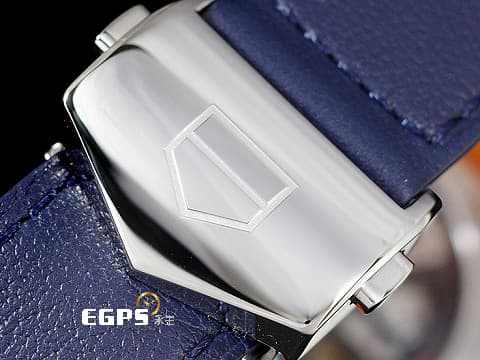 TAG HEUER 豪雅 MONACO 摩納哥 GULF特別版腕錶 CBL2115.FC6494 不鏽鋼材質 GULF線條&nbsp;藍色放射性太陽紋面盤&nbsp; 計時碼錶&nbsp;2023年保卡&nbsp;自動上鍊 39mm
