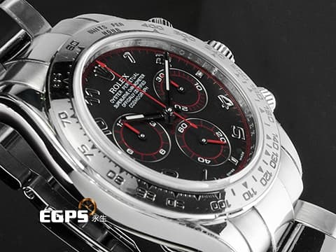 ROLEX 勞力士 Daytona 迪通拿 116509 18K白金材質 鍊帶款
重溫賽車夢~ 熱血再起~ 傳奇經典的絕版賽車面~ 男人的浪漫情懷~   經典黑色賽車面盤 視距儀刻度錶圈 防偽內圈  自動上鍊 40mm