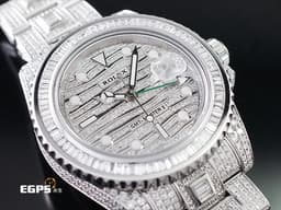 ROLEX 勞力士 GMT-MASTER II 格林威治型 116710LN 兩地時間 116710 LN <font color="#008000"> </font> <font color="#FF0000">精鑲滿天星鑽石虎紋面盤、精鑲梯鑽雙向旋轉錶圈、滿鑲錶帶及摺疊帶扣 <font color="#FFFF33"> </font></font> 40mm