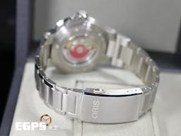 ORIS 豪利時 Aquis Date 時間之海 0173377304134 黑色陶瓷錶圈 黑色面盤 黑水鬼 不鏽鋼 <font color=#FF0000>2023年保單</font> 潛水錶 自動上鍊 43.5mm