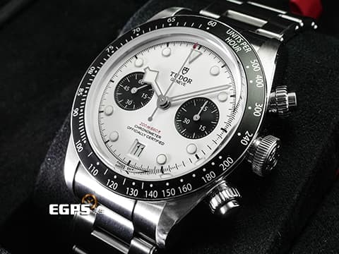 TUDOR 帝舵 Heritage Black Bay Chrono 79360N 碧灣 計時碼錶 2023年保卡、最熱門、最搶手的白熊貓面盤，MT5813自製機芯 自動上鍊 41mm