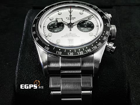 TUDOR 帝舵 Heritage Black Bay Chrono 79360N 碧灣 計時碼錶 2025年保卡、最熱門、最搶手的白熊貓面盤，MT5813自製機芯 自動上鍊 41mm