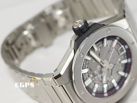 HUBLOT 宇舶 INTEGRATED 一體式TIME ONLY 鈦金腕錶 鈦金屬 456.NX.0170.NX 鏤空面盤 2023年保單 自動上鍊 40mm