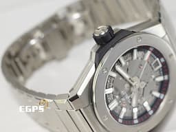 HUBLOT 宇舶 INTEGRATED 一體式TIME ONLY 鈦金腕錶 鈦金屬 456.NX.0170.NX <font color="#FF0000">鏤空面盤 2023年保單</font> 自動上鍊 40mm