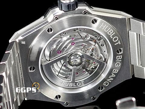 HUBLOT 宇舶 INTEGRATED 一體式TIME ONLY 鈦金腕錶 鈦金屬 456.NX.0170.NX 鏤空面盤 2023年保單 自動上鍊 40mm