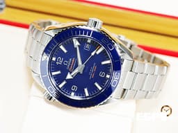 OMEGA 歐米茄 Seamaster Planet Ocean 600 海馬 21530442103001 <font color="#4169e1">藍色陶瓷錶圈、面盤</font> 同軸擒縱 <font color="#FF0000">2023年保單</font> 排氦氣閥 潛水錶 自動上鍊 43.5mm