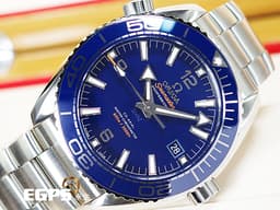 OMEGA 歐米茄 Seamaster Planet Ocean 600 海馬 21530442103001 <font color="#4169e1">藍色陶瓷錶圈、面盤</font> 同軸擒縱 <font color="#FF0000">2023年保單</font> 排氦氣閥 潛水錶 自動上鍊 43.5mm