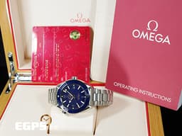 OMEGA 歐米茄 Seamaster Planet Ocean 600 海馬 21530442103001 <font color="#4169e1">藍色陶瓷錶圈、面盤</font> 同軸擒縱 <font color="#FF0000">2023年保單</font> 排氦氣閥 潛水錶 自動上鍊 43.5mm