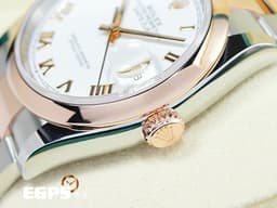 ROLEX 勞力士 Datejust 36 蠔式日誌型 126201 <font color=#f3baa1>經典玫瑰金色羅馬數字時標 永恒玫瑰金 半金款</font> DJ36 白色面盤 <font color=#FF0000>2024年保卡 蠔式（Oyster）三節錶帶</font> 自動上鍊 36mm