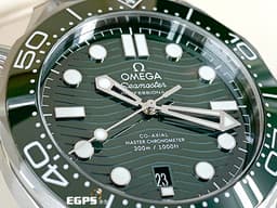 OMEGA 歐米茄 Seamaster 300 海馬系列 21030422010001 <font color="#008800">綠色陶瓷錶圈+綠色波浪紋面盤 綠海馬</font> 同軸擒縱 <font color="#FF0000">2023年保單</font> 排氦氣閥 潛水錶 自動上鍊 42mm