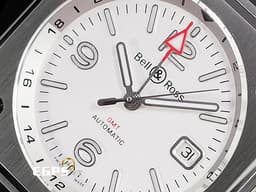 Bell &amp; Ross 柏萊士 Urban系列 BR-05 GMT White 不鏽鋼 BR05G-SI-ST 兩地時間 <font color="#FF0000"> 2026年保單</font>&nbsp;自動上鍊 41mm