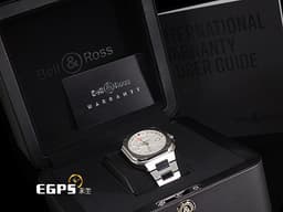 Bell &amp; Ross 柏萊士 Urban系列 BR-05 GMT White 不鏽鋼 BR05G-SI-ST 兩地時間 <font color="#FF0000"> 2026年保單</font>&nbsp;自動上鍊 41mm