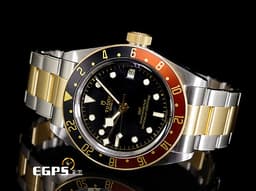 TUDOR 帝舵 Black Bay GMT S&G 碧灣 GMT 兩地時間 79833MN-0001 復古 雪花針 79833 <font color=#984B4B>沙士圈</font> 18K黃金 半金款 <font color=#FF0000>2025年保卡</font> 潛水錶 自動上鍊 41mm
