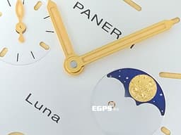 PANERAI 沛納海  LUMINOR DUE PAM01301 不鏽鋼材質 <font color="#05f0f0">月相顯示 白色太陽放射紋三明治面盤</font> 3日動力儲存<font color="#FF0000"> 2024年保卡&nbsp;</font>自動上鍊 38mm
