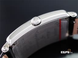 Franck Muller 法蘭穆勒 Color Dreams 952QZ COL 不鏽鋼材質 <font color=#cad6f0>白色貝母面盤</font> <font color=#FF0000>彩色藝術數字時標 原廠黑色鱷魚皮錶帶</font> 石英機芯 26x44 mm