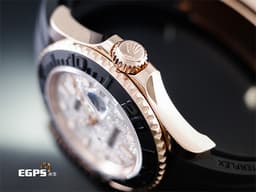 ROLEX 勞力士 Yacht-Master 40 蠔式 遊艇名仕型 126655 Pave <font color="#cadff0">原廠鑲鑽 滿天星面盤</font> 永恆玫瑰金 刻度陶瓷錶圈 <font color="#FF0000">2023年保單 新款3235機芯 Glidelock快調延展錶扣</font> 自動上鍊 40mm